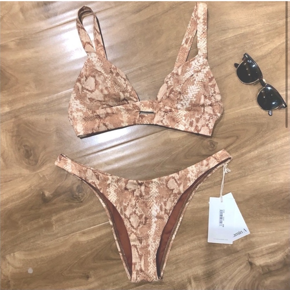 Snake Print Bikini Set